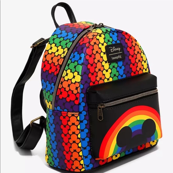 Loungefly Disney Pride Rainbow Backpack LGBTQ+ - Picture 2 of 9